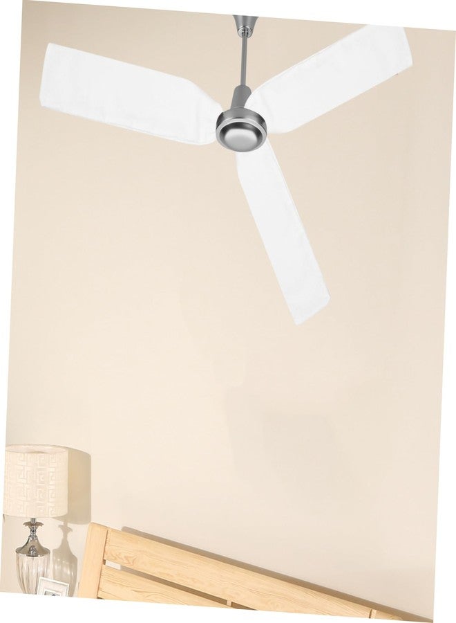 BUGUUYO Ceiling Fan Covers Universal Fit Fabric Covers Easy to Install Guards Fan Blades White Ceiling Fan - Image 4